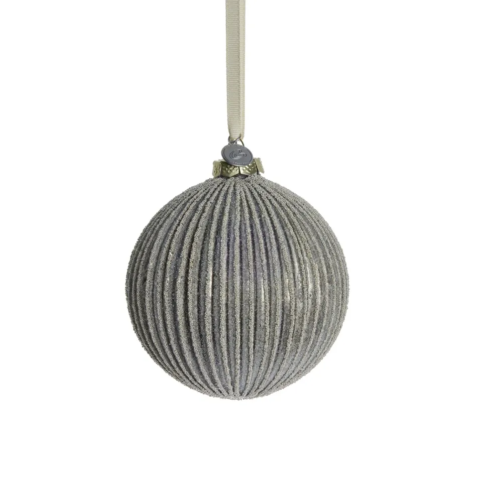 Norille julekule H10 cm. brun