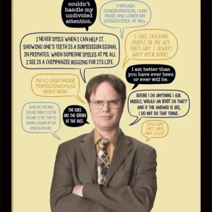 Office Innrammet Bilde 30 x 40 cm Dwight