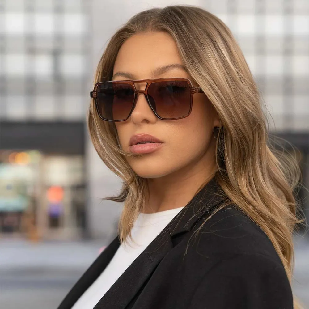 Otra Solbrille Zoya Trans Maple/Brown Fade