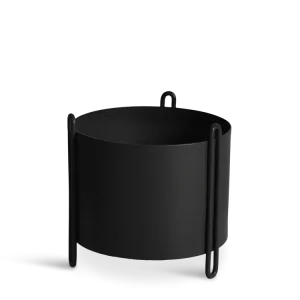 Pidestall planter (Small) - Black
