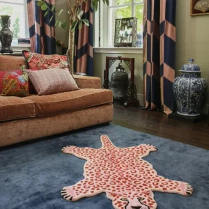 Pinky Leopard Rug Large