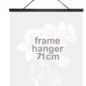 Plakatoppheng med lærsnor - 71cm
