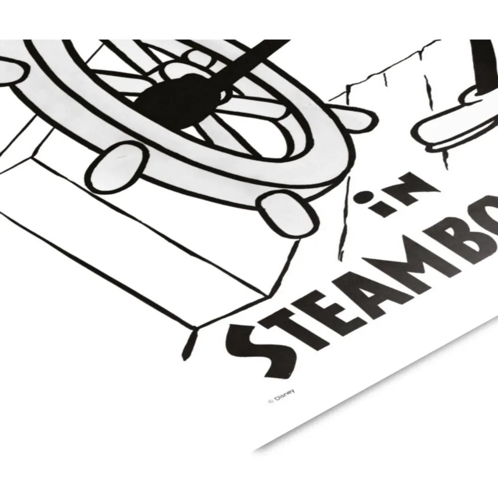 Poster & Frame Disney - Mickey Steamboat Willie
