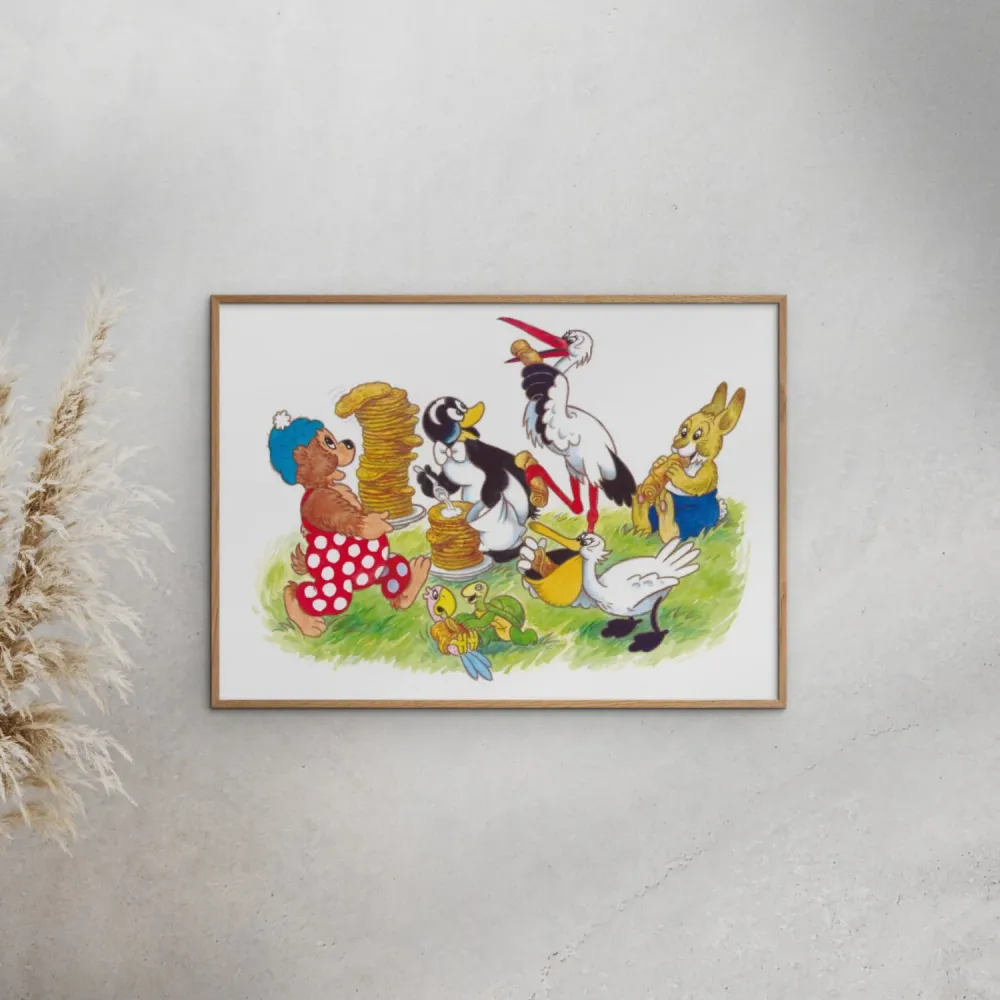 Poster & Frame Rasmus Klump - Pandekager