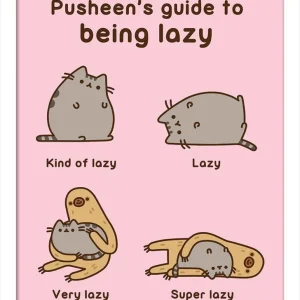 Pusheen Innrammet Bilde 30 x 40 cm Guide To Being Lazy
