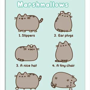 Pusheen Innrammet Bilde 30 x 40 cm Marshmallows
