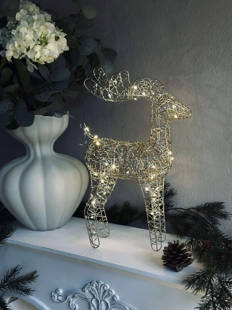 Reinsdyr med LED-lys