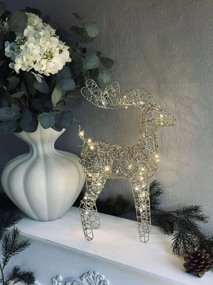 Reinsdyr med LED-lys