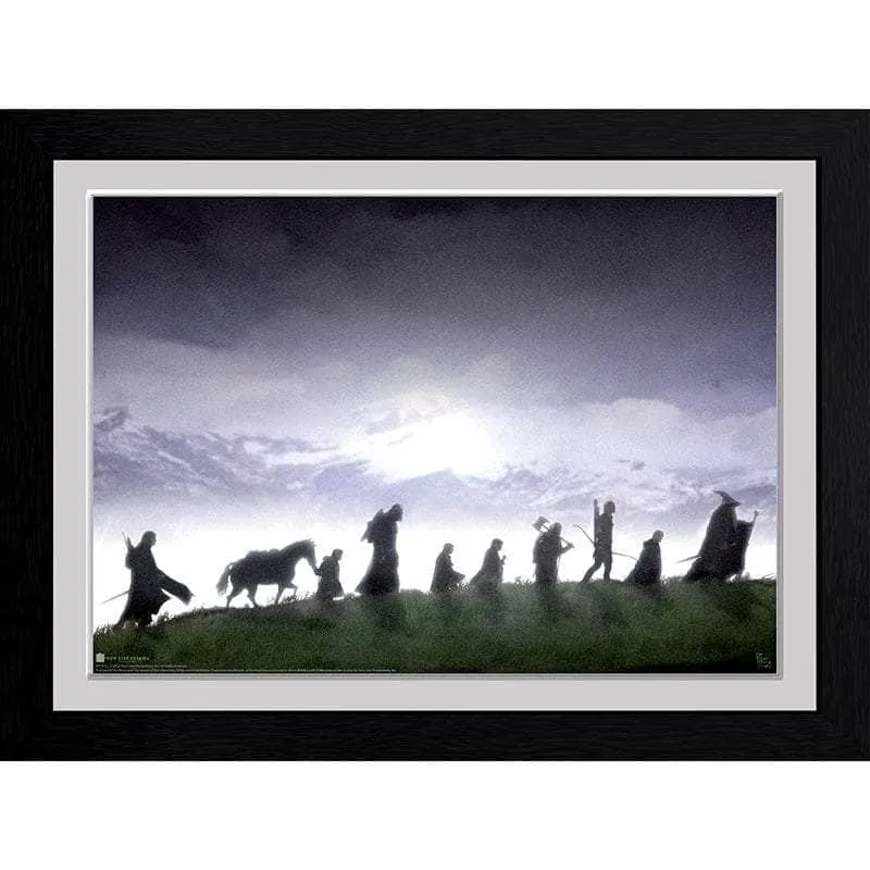 Ringenes Herre Innrammet Bilde 30 x 40 cm Fellowship