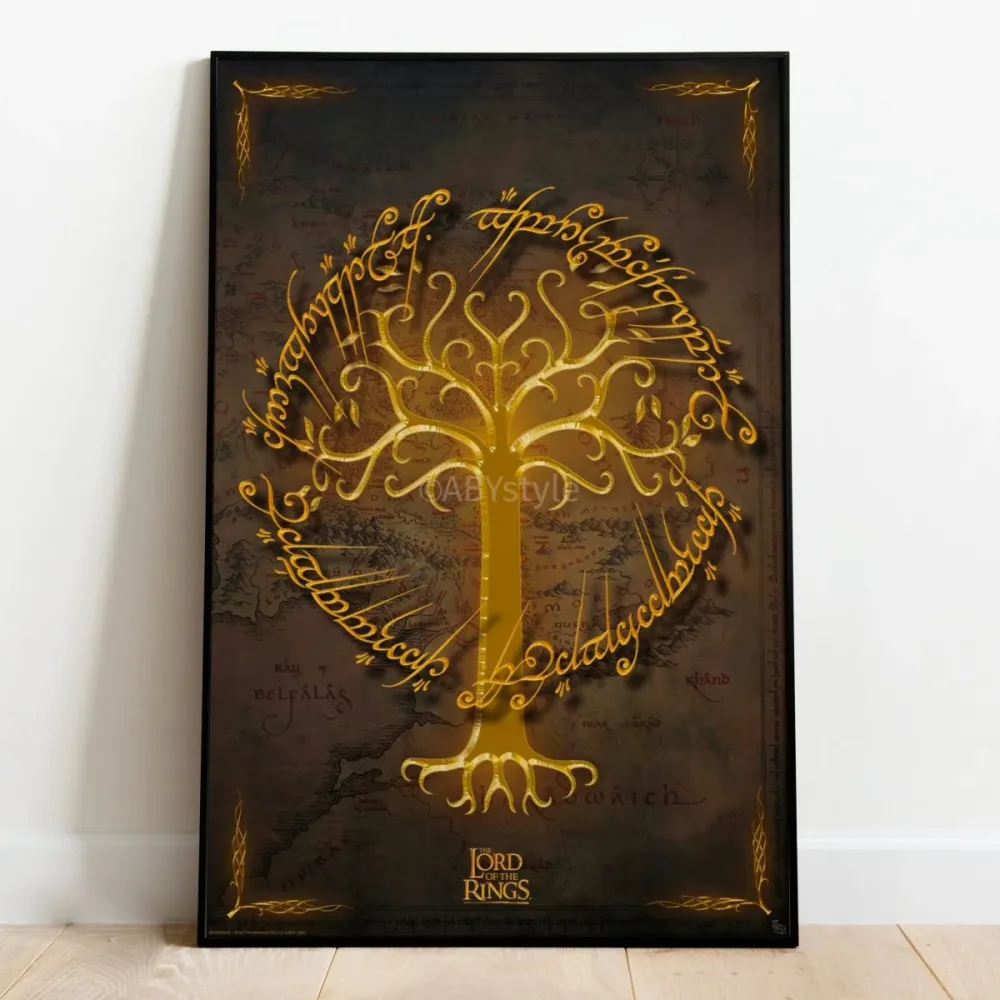 Ringenes Herre Plakat White Tree Premium Folie