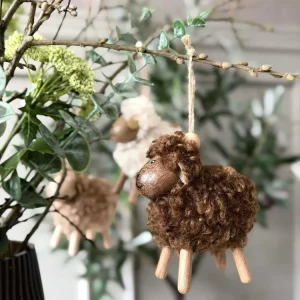 Sau Fluffy Amber/Brun 8cm