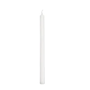 Stearinlys Hvit, Kertelys - 20cm