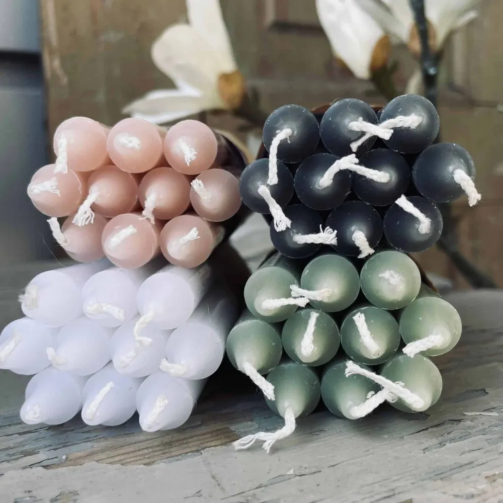 Stearinlys pakke à 10 stk Malva Rose