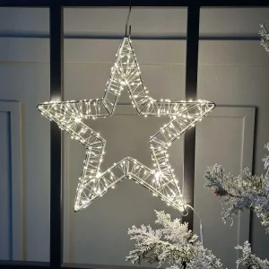 Stjerne med led lys - Godkjent til innendørs og utendørs