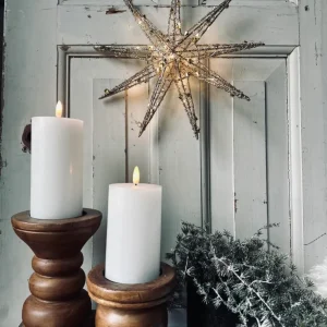 Stjerne med LED-lys - 30 cm