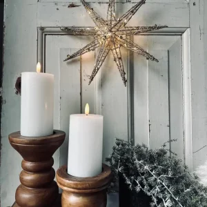 Stjerne med LED-lys 30 cm