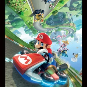 Super Mario Innrammet Bilde 30 x 40 cm Mario Kart 8
