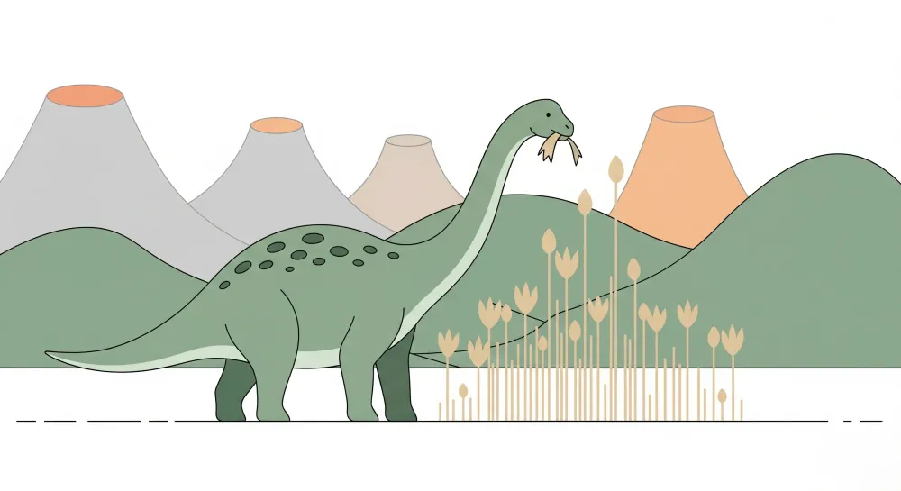 Tapet barnerom | Diplodocus og prehistoriske landskap