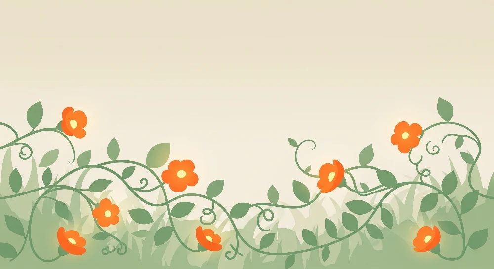 Tapet barnerom | Fargerike blomster og myk løvwerk