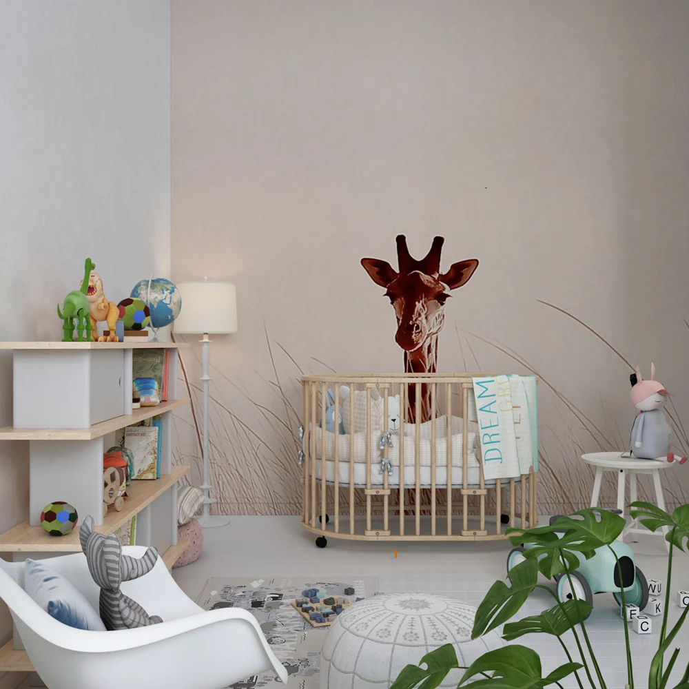 Tapet barnerom | Giraff i markene