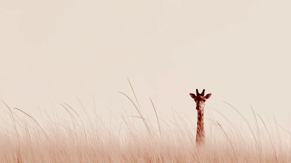 Tapet barnerom | Giraff i markene