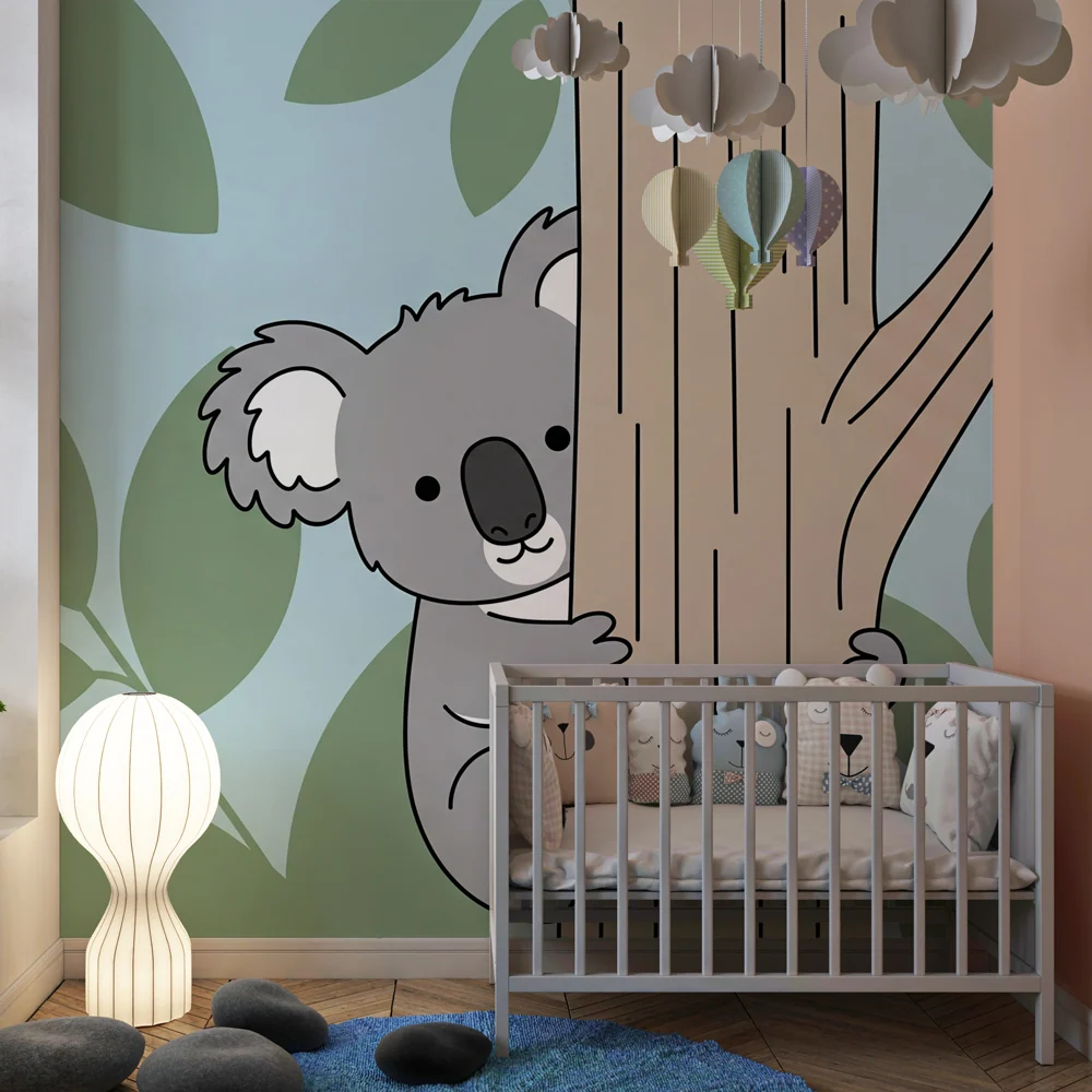Tapet barnerom | Koala spiller i naturen