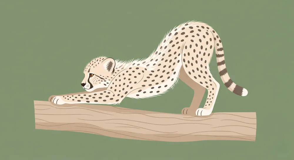 Tapet barnerom | Leken leopard på en gren
