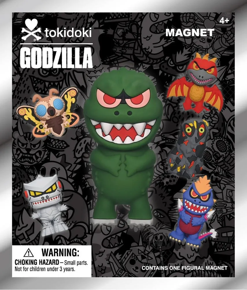 Tokidoki x Godzilla Magnets Blind Pack Serie 1 Display (12)