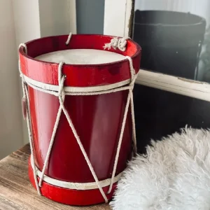 Tromme XL Rød 36cm - Håndlaget