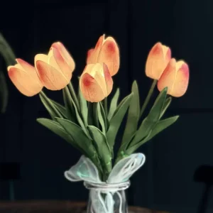 Tulipaner med lys - Lys rosa