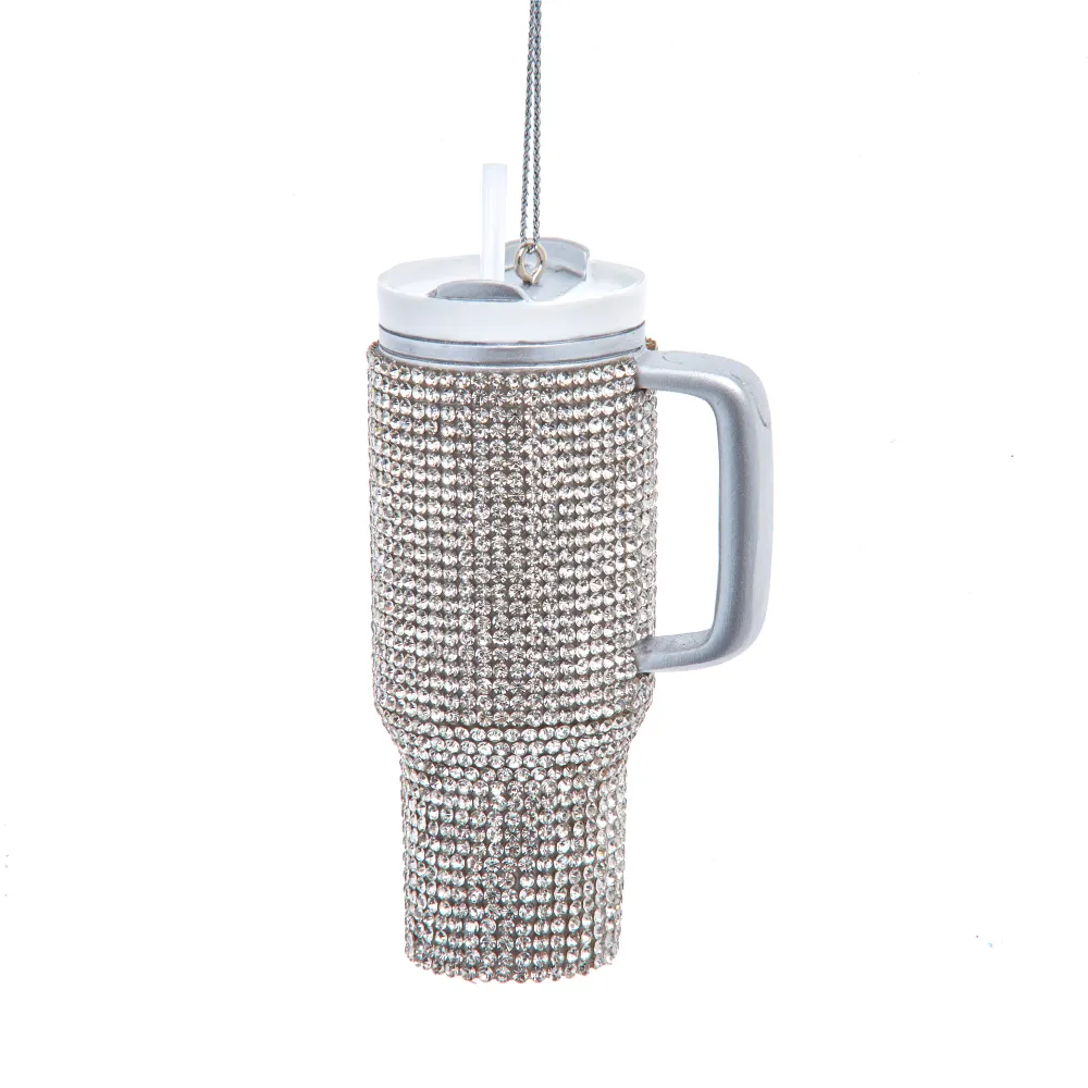 Tumblerflaske - Juletrepynt med bling bling