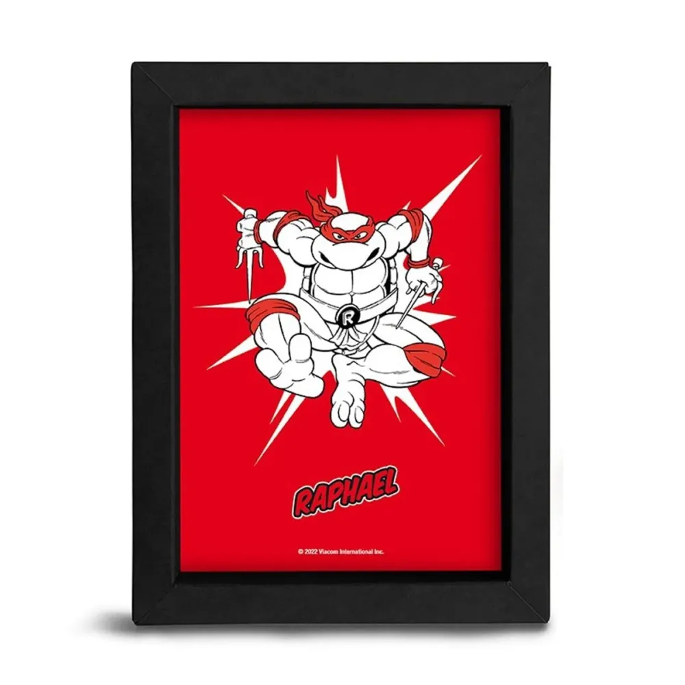 Turtles Innrammet Bilde 15x20 Raphael