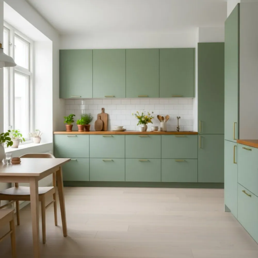 Uni matt Jade green kontaktplast