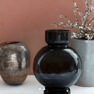 Vakker Vase, Bubble i Grå/Blå - Lav