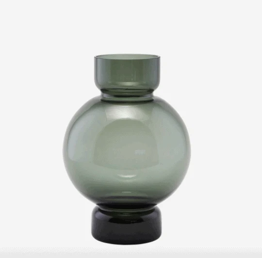 Vakker Vase, Bubble i Grå/Blå - Lav