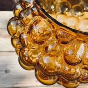 Vase Amber Dots