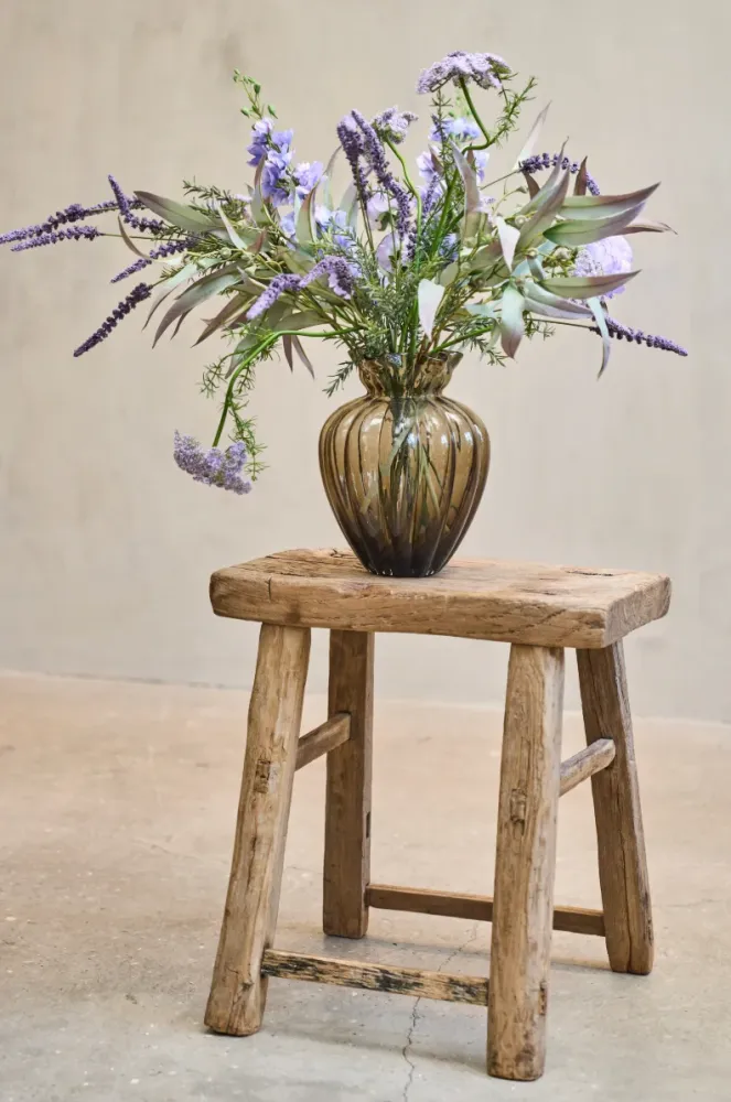 Vase Justine big brown - Munnblåst