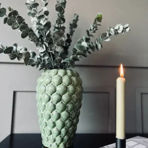 Vase - keramikk DOT duset grønn