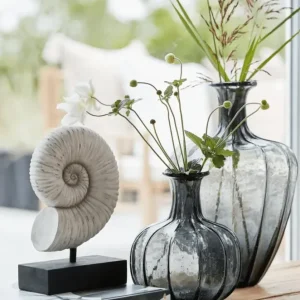 Vase Mayia - H:35 cm - Grå