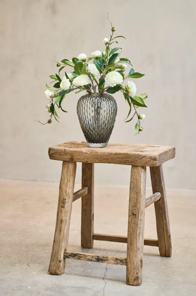 Vase med mønster - Grå