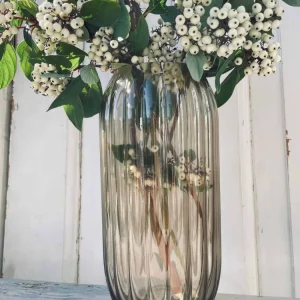Vase i riflet glass