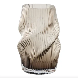 Vase riflet - Munnblåst glass