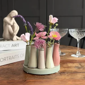 Vase Round Raw-mix