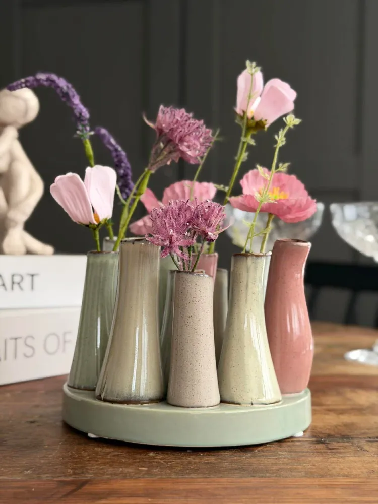 Vase Round Raw-mix