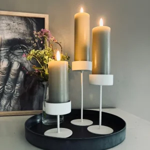 VIAMAJA Simple Big White - Sett med 3 stk