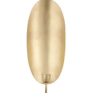 WALL LIGHT OVAL GOLDEN