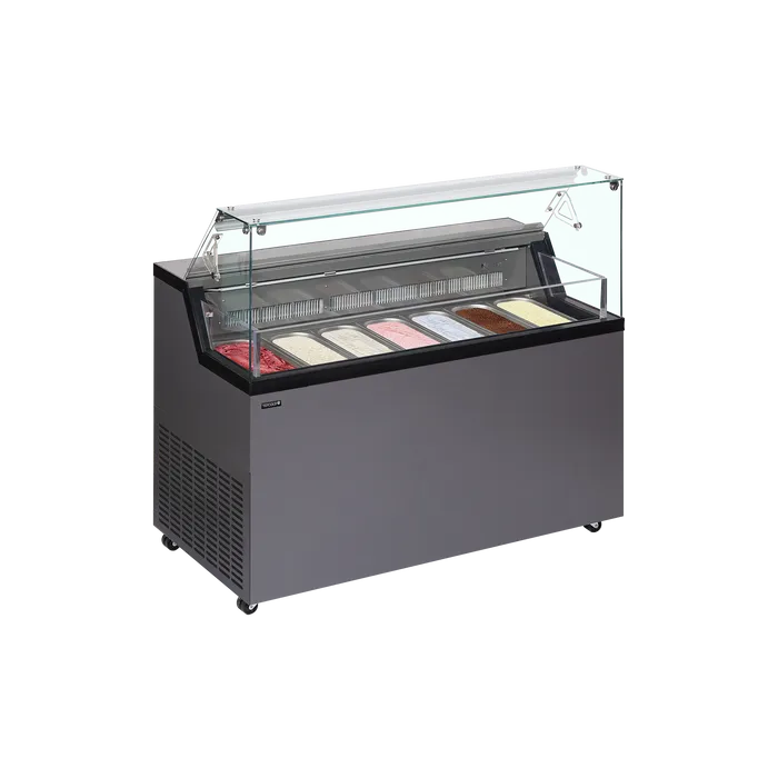 Iskremdisk Tefcold Mirabella 7 – Profesjonell iskremdisk 7 stk Napoli-panner