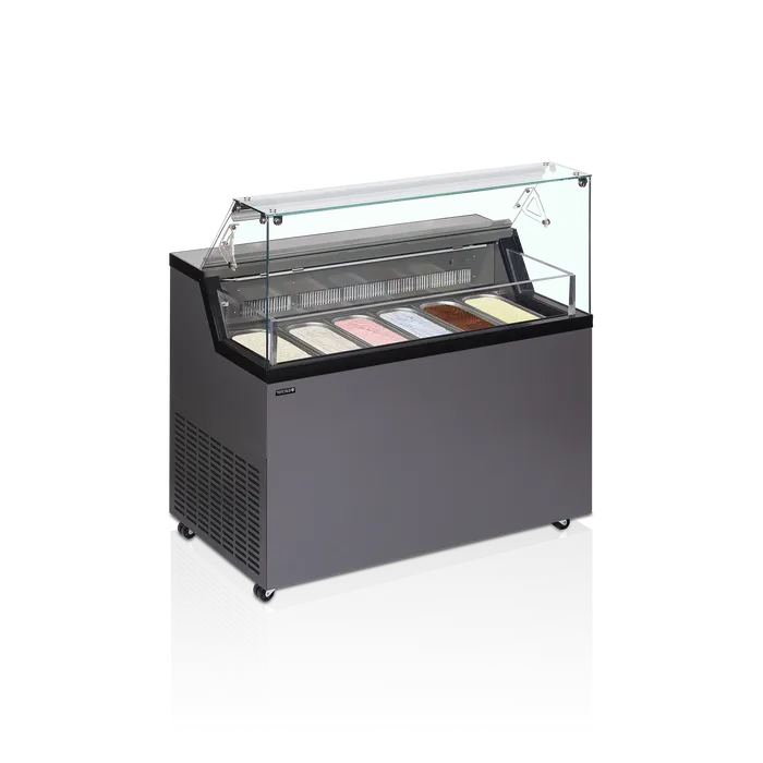 Iskremdisk Tefcold Mirabella 6 – Profesjonell iskremdisk 6 stk Napoli-panner