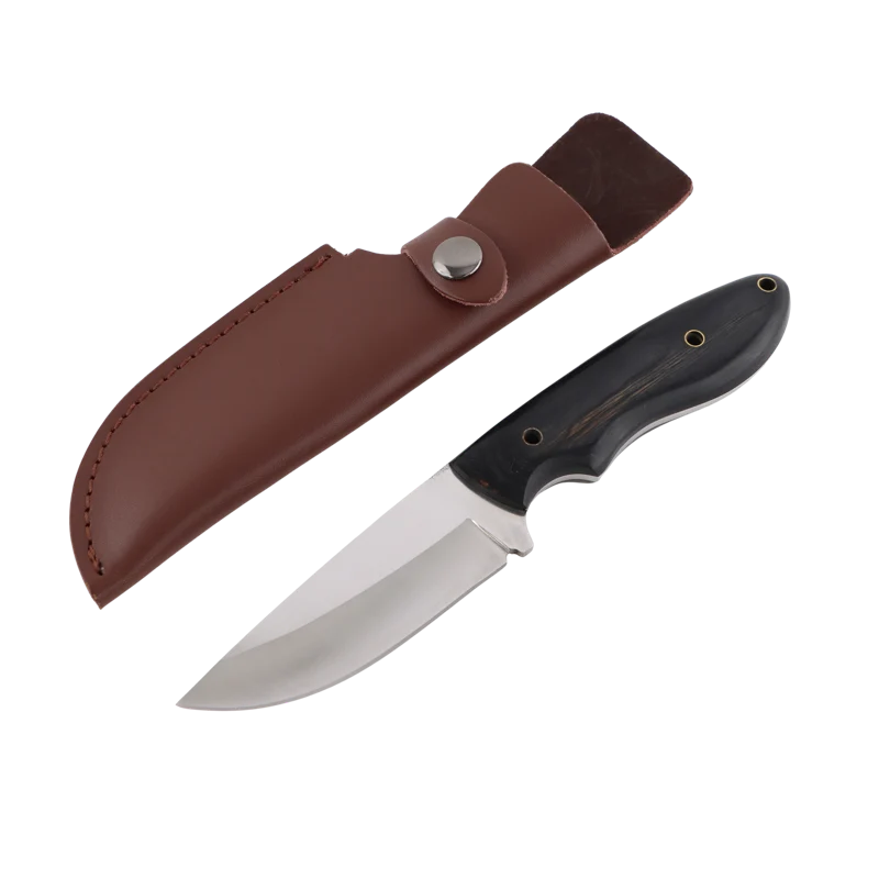 Bushcraft kniv - Sort Micarta