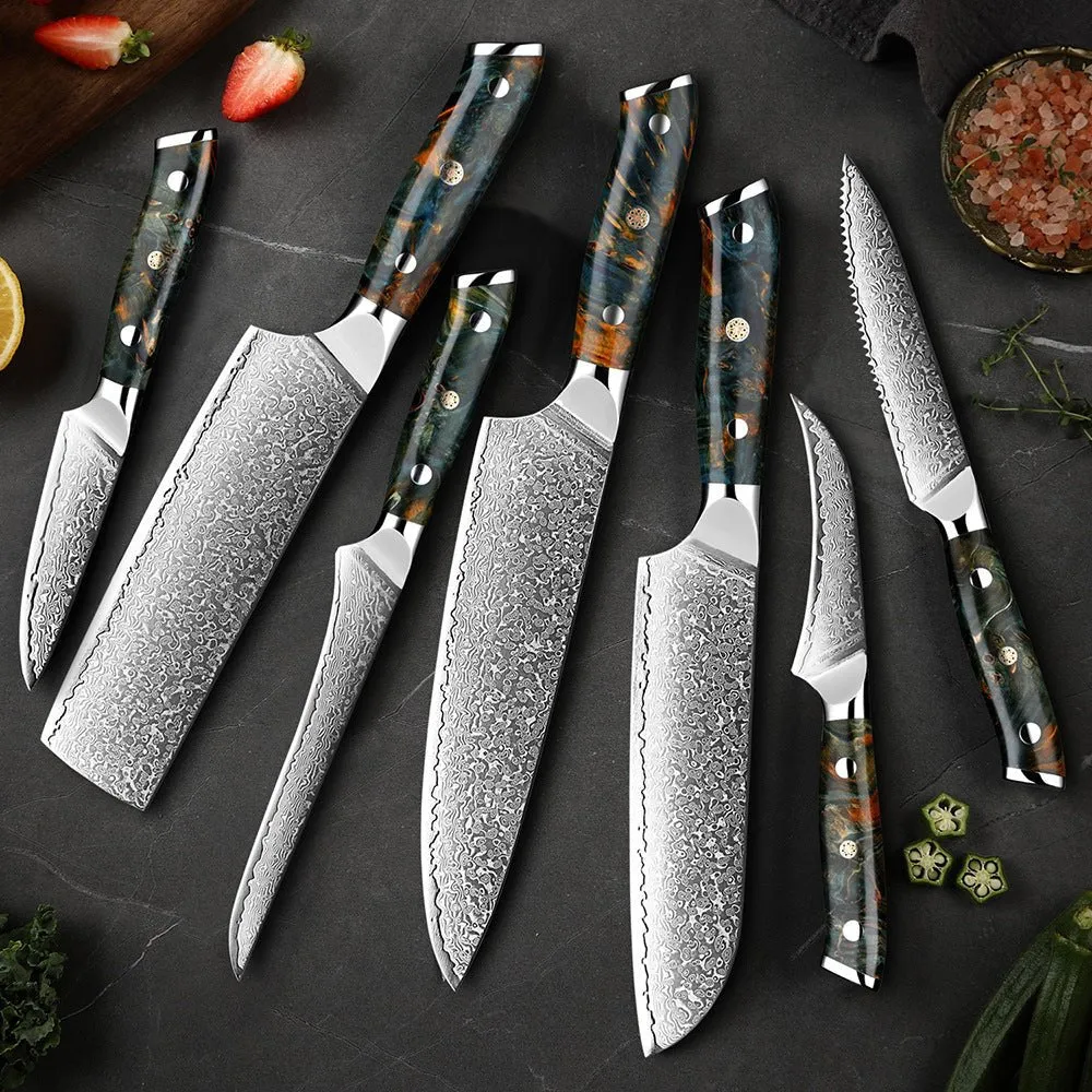 Japansk damaskusknivsett – KairoBlade